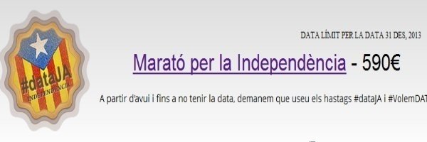 Imagen de la web 'Marató per la Independència'.