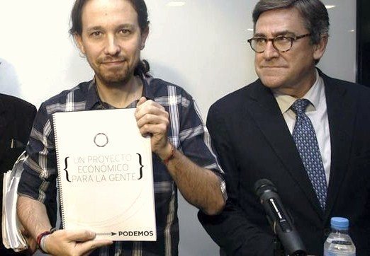 Pablo Iglesias y Juan Torres presenta el programa económico de Podemos.