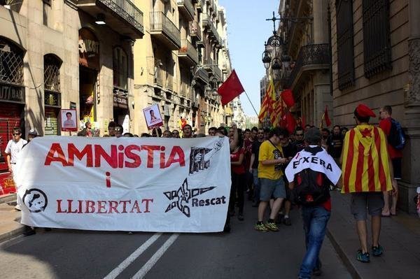 Petición de amnistía para presos de ETA en Cataluña