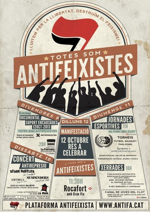 Antifeixistes 12 de octubre 2015