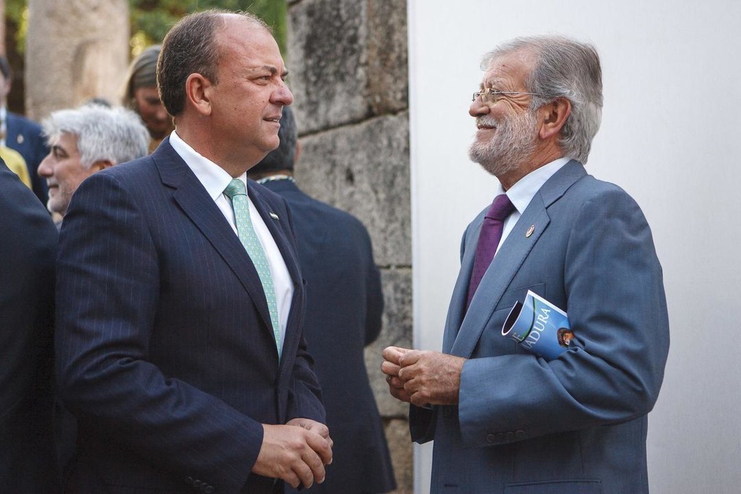 José Antonio Monago y Juan Carlos Rodríguez Ibarra.