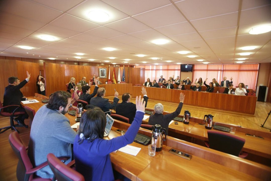 Pleno del ayuntamiento de Vigo.