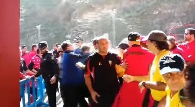 Incidentes en Santa Cruz de la Palma en un partido CD Mensajero-Barakaldo.