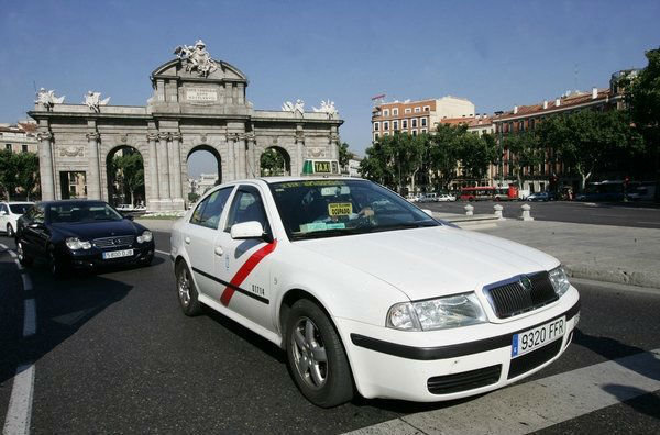 Taxi en Madrid.