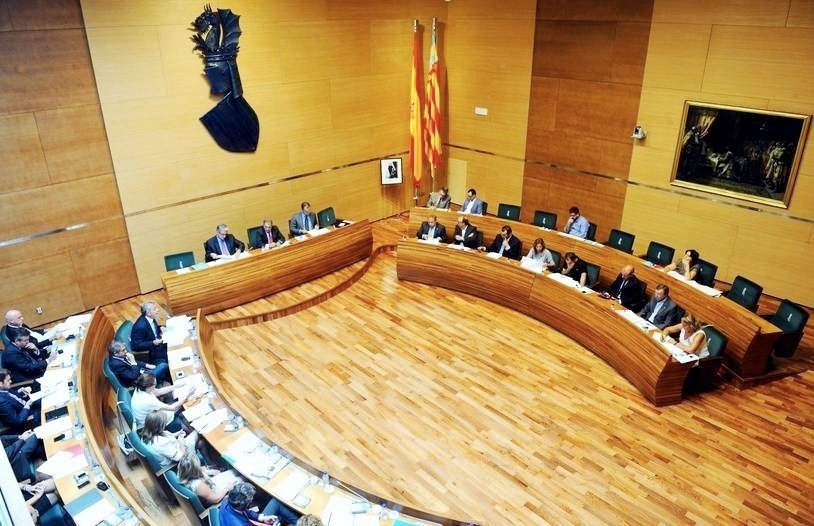 Pleno de la Diputación Provincial de Valencia.