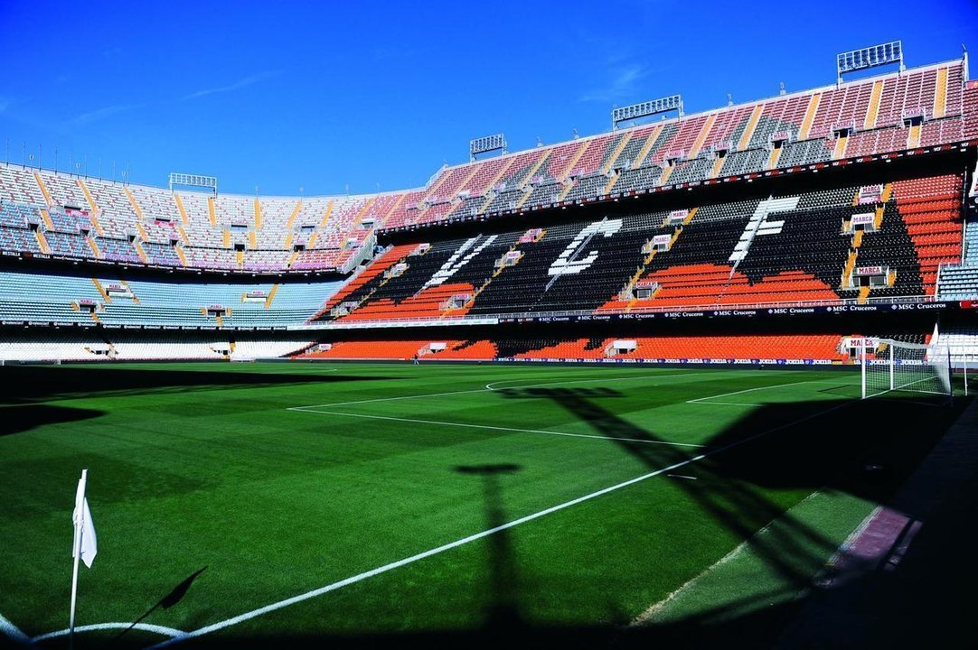 Estadio de Mestalla (Valencia).