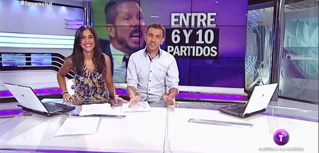 Presentadores de La Cancha, en Castilla-La Mancha Televisión.