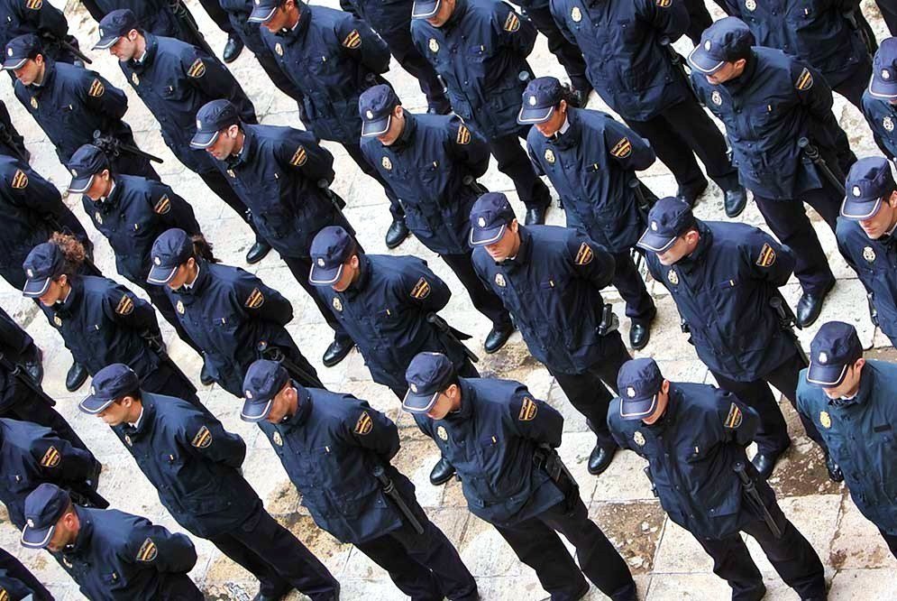 Agentes del Cuerpo Nacional de Policía.