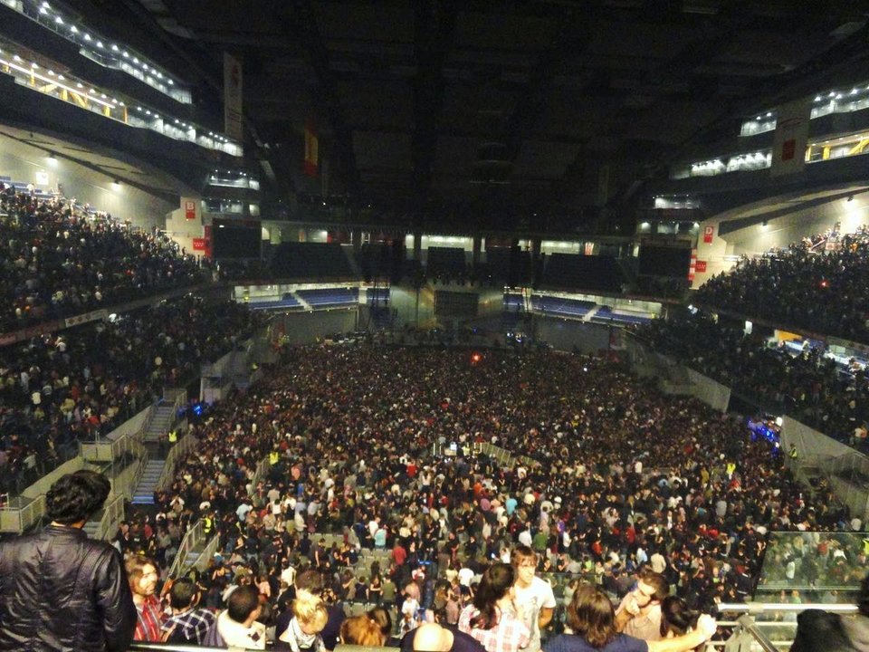 Vista de otro concierto en el Palacio de los Deportes de Madrid.
