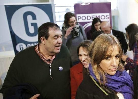 Tania Sánchez, en un acto de Podemos y Ganemos Madrid.