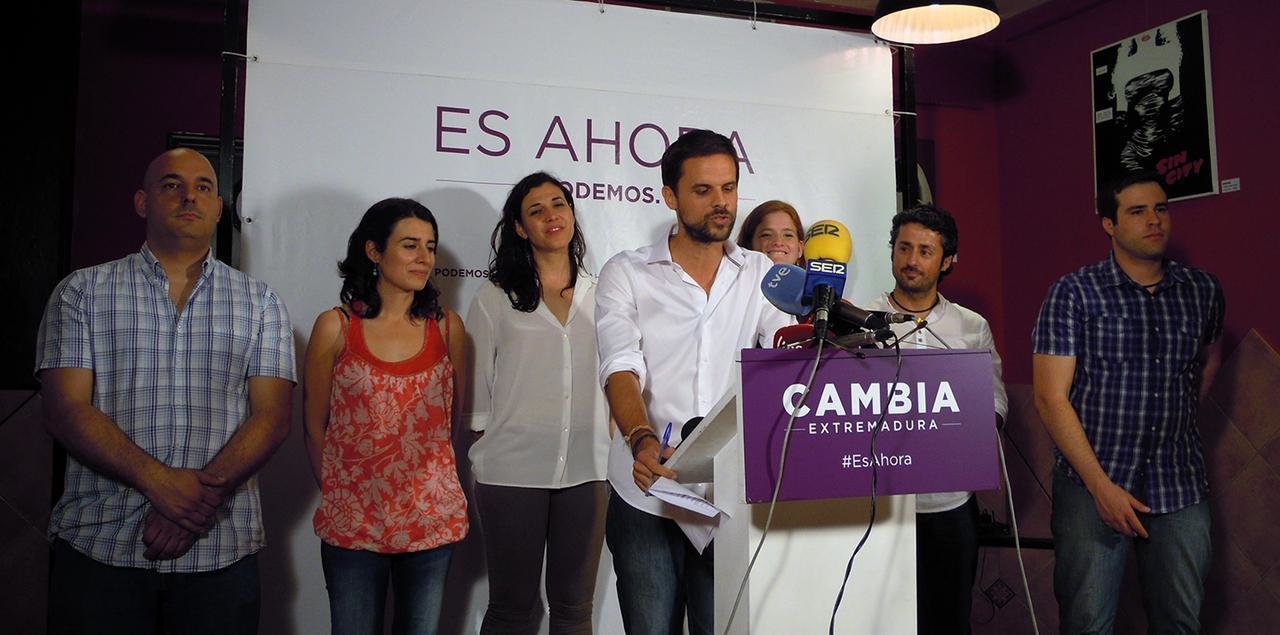 Podemos Extremadura consiguió 6 diputados en las elecciones autonómicas del 24-M