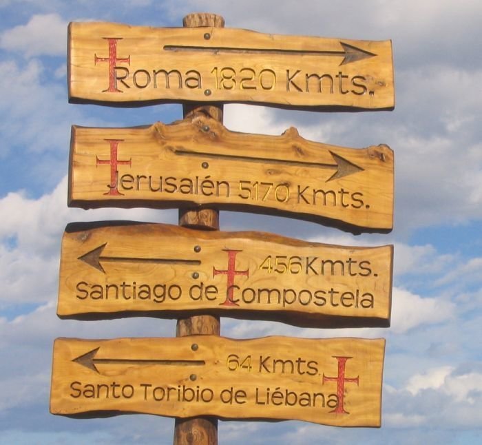 Camino de Santiago señales Cantabria