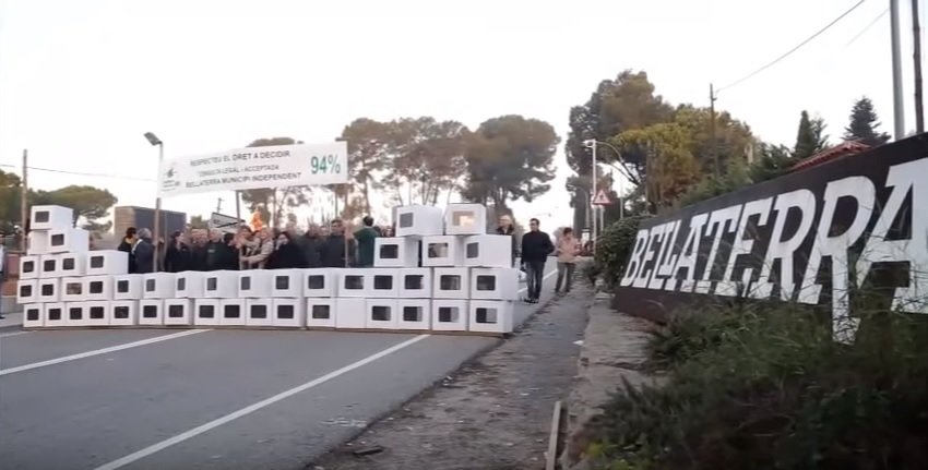 Manifestación por el derecho a decidir en Bellaterra