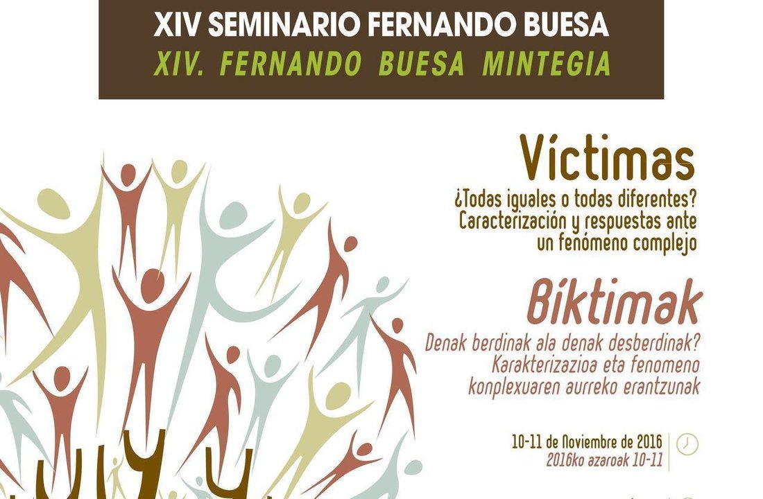 Cartel del seminario de la Fundación Fernando Buesa.