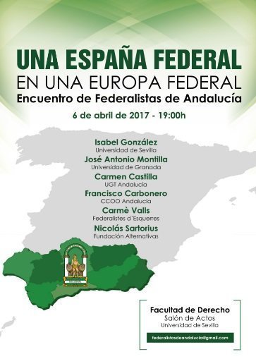 Acto sobre federalismo en la Universidad de Sevilla.