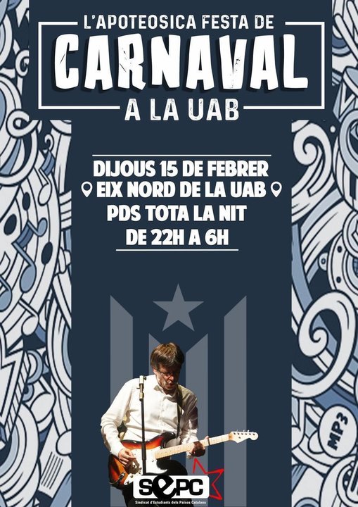 El cartel del carnaval de la UAB