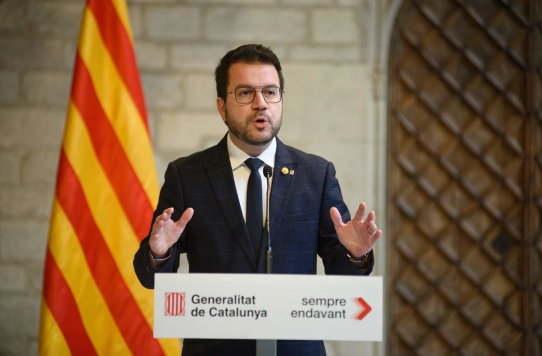 El presidente del Govern de la Generalitat de Cataluña, Pere Aragonès.