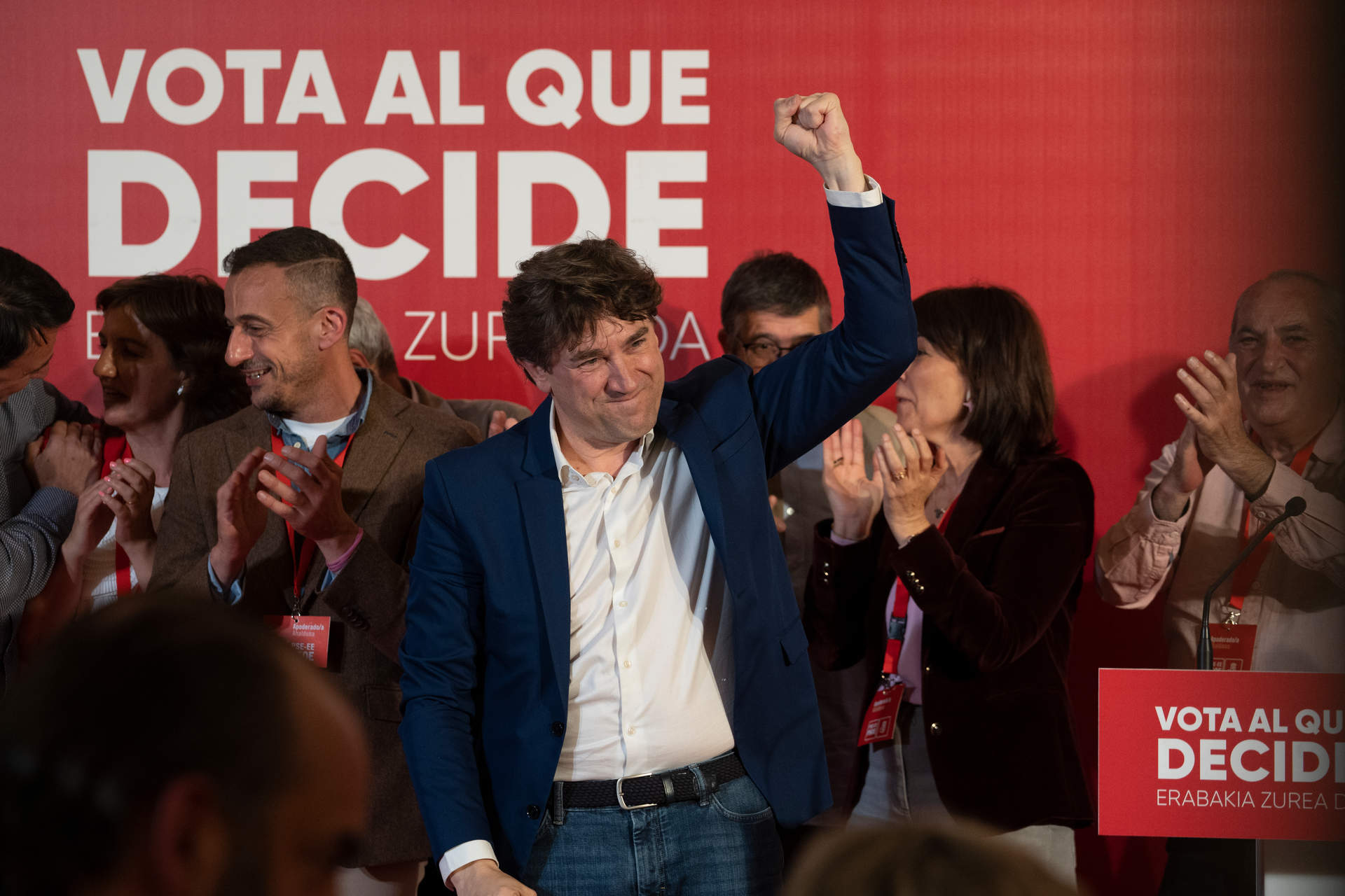 Eneko Andueza, candidato del PSE (Foto: Iñaki Berasaluce / Europa Press).